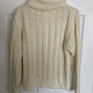 Karen Scott White Plus Size Turtleneck Sweater